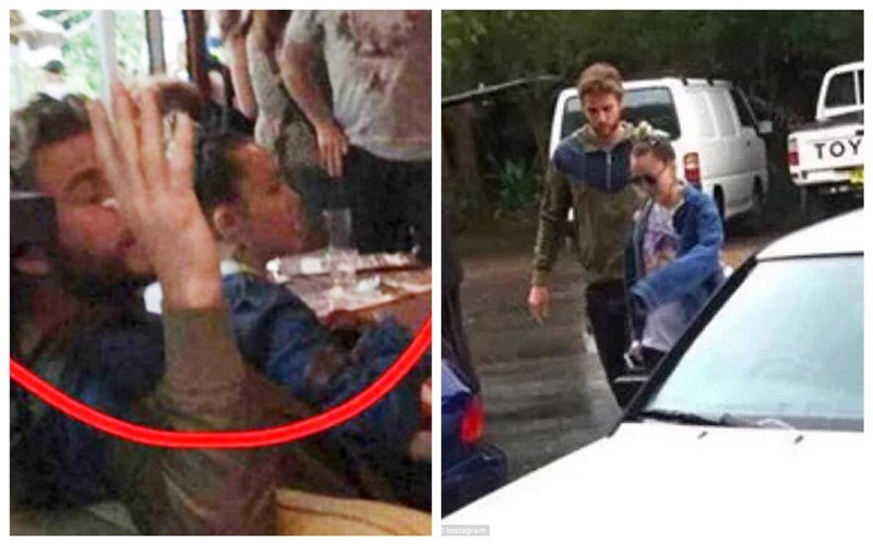 Miley Cyrus a Liam Hemsworth v Austrálii